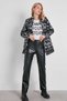 High Waist Tube Leg Faux Leather Trousers - 3