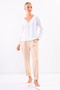 Laced Collar Buttoned Front Blouse - 2