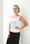 Zero Sleeve Thick Strap Blouse - 6