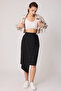 Cargo Pocket Parachute Fabric Skirt with Elastic Waist - 4