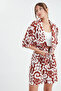 Casual Patterned Ethnic Jacket - 3