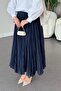 Navy Blue Begonia Skirt - 4