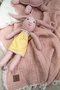 7 Layer Padded 120×120 Muslin Baby Blanket Salmon