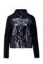 Knitwear Paneled Coat 24K5711 Black - 6