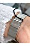 Function Silver-Navy Color Steel Band Women's Wrist Watch 2166 - 4