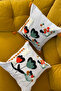 Punch Embroidered 2 Pieces Throw Pillow Cover - 3
