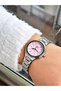 Special Design Silver-Pink Color Steel Band Women's Wrist Watch 2254 - 2