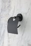 Toilet Paper Holder Wide Cover Wc Paper Holder Matte Black - 3