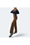 Ramsey Women's Brown Colorfast Lycra Non-Back Pocket Model Cargo Palazzo Trousers - 8