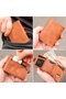 Verona Tan Zippered Genuine Leather Wallet Unisex Rfid Protected Coin Pocket Men's and Women's Wallet - 3