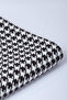 وشاح تريكو منقوش بنقشة Houndstooth - 5