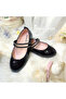 Girl's Black Color Stone Orthopedic Sole Stylish Ballet
