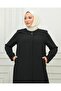 Large Size Hijab Ferace - Black - 4