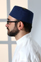 قالب صلاة مطرز من طغراء عثماني باللون الأزرق الداكن - 7
