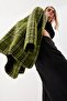 Long Collar Detailed Patterned Jacket - 3