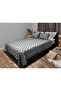 Bohemian Gray Double Bed Set - 230X250 2 Pillows 50X70 - 3