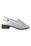 1410 Genuine Leather Daily Women's Sandals-White - 2