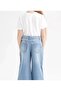 Flared Leg Girl's Jean Trousers - 2