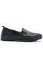 50728 Zn Leather Comfort Casual Women's Shoes Black - 3