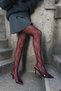 Wanda Claret Red Patent Leather Belt Detail Ankle Strap Women's Heeled Shoes