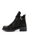 4430 Genuine Leather Daily Women's Boots-Black Nubuck - 3