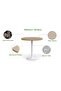Round Pantry Table, Simple Modern Design Coffee Task for Home Office, (80 cm Dia, Oak) - 2