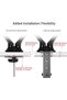 Black VNDLB502D Modern Dual Monitor Support Arm Adjustable for Monitor, TV, PC (71x24x15cm) - 5