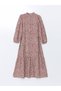 Women's Stand Collar Print Dress - S5H923Z8 - 2