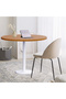 Round Pantry Table, Simple Modern Design Coffee Task for Home Office, (120 cm Dia, Light Walnut) - 5