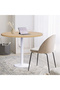 Round Pantry Table, Simple Modern Design Coffee Task for Home Office, (120 cm Dia, Oak) - 5