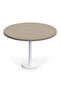 Round Pantry Table, Simple Modern Design Coffee Task for Home Office, (120 cm Dia, Linen)