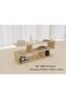 Modern TV Stand and Coffee Table with 2 Tier Storage Shelf, Monitor Stand for Home-NATURAL DAVOS OAK - 2