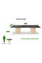 Projekt 7 Rec 240 8 Seater Square Modular Conference Table Walnut - 4