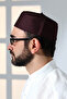 Domed Molded Prayer Skullcap Purple - 5