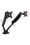 Black VNDLB502D Modern Dual Monitor Support Arm Adjustable for Monitor, TV, PC (71x24x15cm) - 7