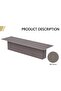 Stylish Conference Table for Office, Meeting and Conference Room-Anthracite Linen, 360CM - 2