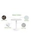 Round Pantry Table, Simple Modern Design Coffee Task for Home Office, (80 cm Dia, White) - 2
