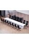 Modern Conference Table for Office, Office Meeting Table, Conference Room Table - White, 600CM