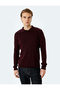 Polo Neck Buttoned Textured Knitwear Sweater - 3