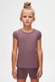 Soft Purple Girl's Crew Neck Watermelon Sleeve T-Shirt - 2