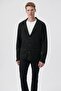 070699-900-Fw Buttoned Knitwear Jacket Black Men's Cardigan - 2