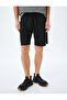 Geometric Printed Pocket Detailed Basic Waist Lace-Up Sports Shorts - 3