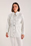 White Sequin Denim Jacket 32-3419