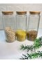 Set of 3 Glass Jars Large Size Food Pulses with Vacuum Lid 1500 ml - 7