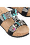 Gj Giorgia Wedge Heel Stone Detailed Comfortable Women's Slippers - 5