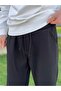 Comfort Fit Striped Stretchy Ribbed Relaxed Trousers - 5