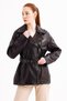 Medium Length Real Leather Women's Jacket