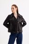 Genuine Real Women's Biker Leather Jacket - 4