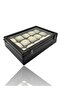 Diji 15-Piece Watch Box Watch Case Crocodile Brown - 6