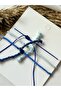 3Pcs Bracelet Set Navy Blue Rope Clover Figure Blue Tones Bracelet Set - 2